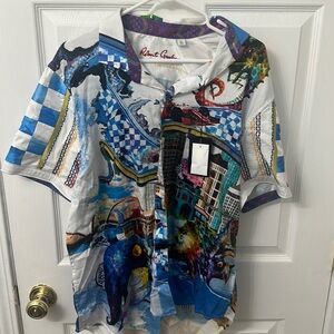 Robert Graham Grand Paul Sport Shirt Mens Size XL